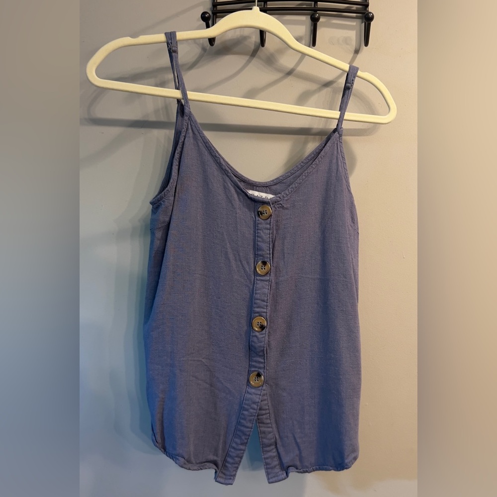 Denim look tank